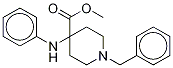 4-(Phenyl-13C6-amino]-1-benzyl-4-piperidinecarboxylic Acid Methyl Ester结构式