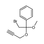 (2-bromo-1-methoxy-1-prop-2-ynoxyethyl)benzene Structure