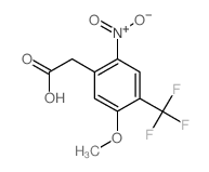 2-(5-METHOXY-2-NITRO-4-(TRIFLUOROMETHYL)PHENYL)ACETIC ACID结构式