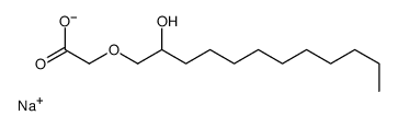 sodium,2-(2-hydroxydodecoxy)acetate Structure