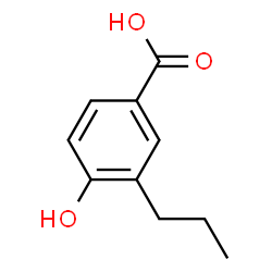 Benzoic acid, 4-hydroxy-3-propyl- structure