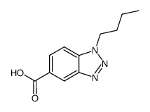 1-butyl-1H-benzotriazole-5-carboxylic acid结构式