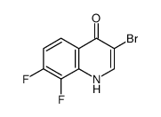 3-Bromo-7,8-difluoro-4-hydroxyquinoline Structure