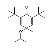 2,6-di-tert-butyl-4-isopropoxy-4-methylcyclohexa-2,5-dienone结构式