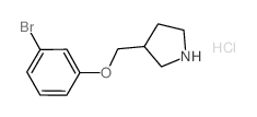3-[(3-Bromophenoxy)methyl]pyrrolidine hydrochloride Structure