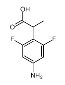 2-(4-amino-2,6-difluorophenyl)propanoic acid结构式
