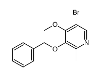 5-bromo-4-methoxy-2-methyl-3-phenylmethoxypyridine Structure