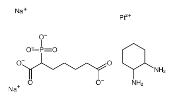 disodium,cyclohexane-1,2-diamine,2-phosphonatoheptanedioate,platinum(2+)结构式