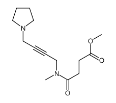 Methyl 4-(methyl[4-(1-pyrrolidinyl)-2-butynyl]amino)-4-oxobutanoate Structure