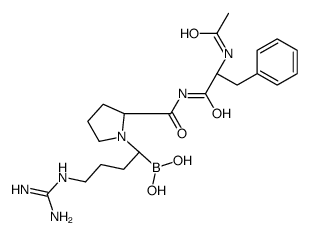 acetylphenylalanyl-prolyl-bor-arginine结构式
