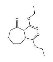 2,3-diethoxycarbonylcycloheptanone结构式