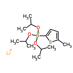 Lithium triisopropyl 2-thiophenylborate Structure