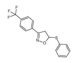 5-(phenylthio)-3-[4-(trifluoromethyl)phenyl]-2-isoxazoline Structure