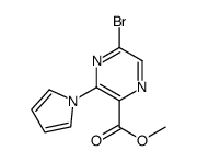 methyl 5-bromo-3-pyrrol-1-ylpyrazine-2-carboxylate Structure