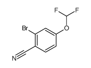 2-Bromo-4-(difluoromethoxy)benzonitrile Structure