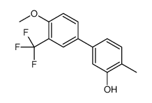 5-[4-methoxy-3-(trifluoromethyl)phenyl]-2-methylphenol结构式