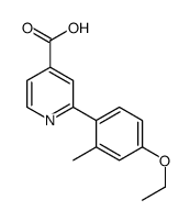 2-(4-ethoxy-2-methylphenyl)pyridine-4-carboxylic acid结构式