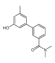 3-(3-hydroxy-5-methylphenyl)-N,N-dimethylbenzamide结构式