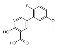 5-(2-fluoro-5-methoxyphenyl)-2-oxo-1H-pyridine-3-carboxylic acid Structure