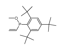 methoxy(2,4,6-tri-tert-butylphenyl)(vinyl)phosphine Structure
