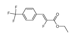 ethyl (Z)-2-fluoro-3-[4-(trifluoromethyl)phenyl]acrylate Structure