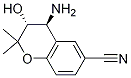(3R,4S)-4-aMino-3-hydroxy-2,2-diMethylchroMan-6-carbonitrile结构式