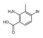 2-氨基-4-溴-3-甲基苯甲酸结构式