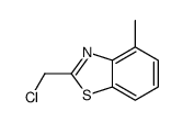 Benzothiazole, 2-(chloromethyl)-4-methyl- (9CI)结构式
