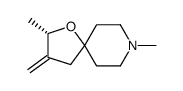 2,8-dimethyl-3-methylene-1-oxa-8-azaspiro(4,5)decane结构式