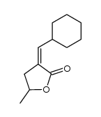 (Z)-α-cyclohexylmethylene-γ-valerolactone Structure