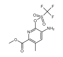 methyl 5-amino-3-methyl-6-(((trifluoromethyl)sulfonyl)-oxy)picolinate Structure