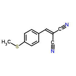 [4-(Methylsulfanyl)benzylidene]malononitrile结构式
