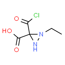 3H-Diazirine-3-carboxylic acid, 3-(chlorocarbonyl)-, ethyl ester (9CI) structure