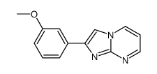 2-(3-methoxyphenyl)imidazo[1,2-a]pyrimidine结构式