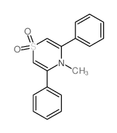 4-methyl-3,5-diphenyl-1,4-thiazine 1,1-dioxide structure