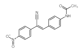 Acetamide,N-[4-[2-cyano-2-(4-nitrophenyl)ethenyl]phenyl]- structure