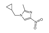 1-(cyclopropylmethyl)-2-methyl-4-nitroimidazole结构式