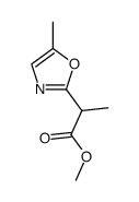 methyl 2-(5-methyl-1,3-oxazol-2-yl)propanoate结构式