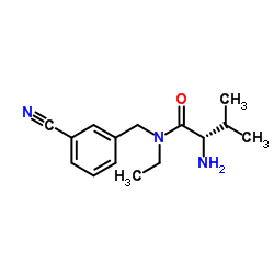 N-(3-Cyanobenzyl)-N-ethyl-L-valinamide结构式