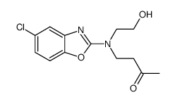 4-((5-chlorobenzo[d]oxazol-2-yl)(2-hydroxyethyl)amino)butan-2-one Structure