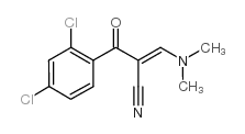 2-[(二甲基氨基)亚甲基]-3-氧代-3-(2,4-二氯苯基)丙腈结构式