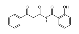 2-Hydroxy-N-(3-oxo-3-phenyl-propionyl)-benzamide Structure