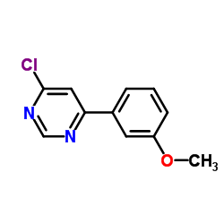 4-Chloro-6-(3-methoxy-phenyl)-pyrimidine结构式