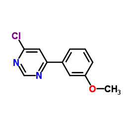 4-Chloro-6-(3-methoxy-phenyl)-pyrimidine Structure