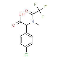 (4-Chlorophenyl)[methyl(trifluoroacetyl)amino]acetic acid结构式