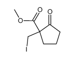 methyl 1-iodomethyl-2-oxocyclopentanecarboxylate Structure