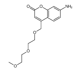 7-氨基-4-(2,5,8-三噁壬基)香豆素结构式