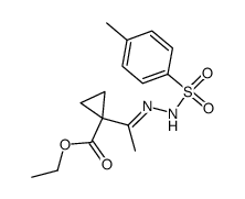 ethyl 1-(1-(2-tosylhydrazono)ethyl)cyclopropane-1-carboxylate Structure
