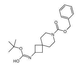 Benzyl 2-((Tert-Butoxycarbonyl)Amino)-7-Azaspiro[3.5]Nonane-7-Carboxylate Structure