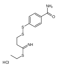 3-(4-carboxamidophenyldithio)propionthioimidate结构式